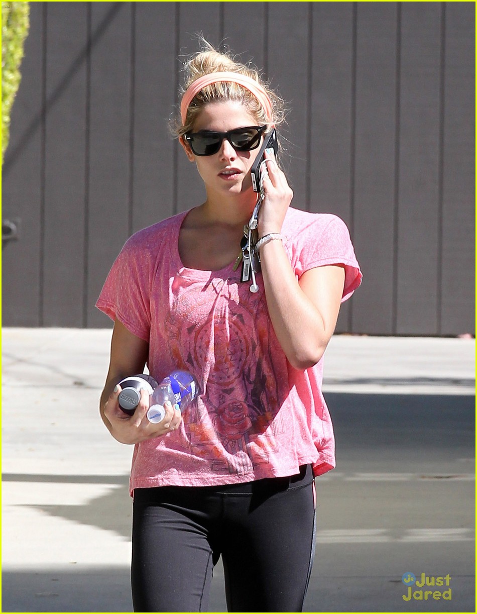 ashley greene grabs groceries after hitting the gym 04