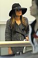 lea michele flies out of los angeles 04