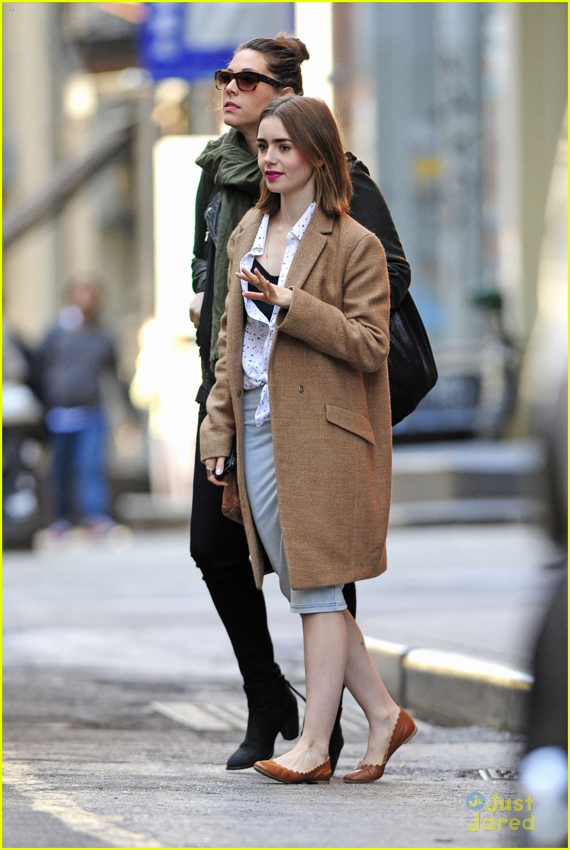lily collins kinky boots nyc 01