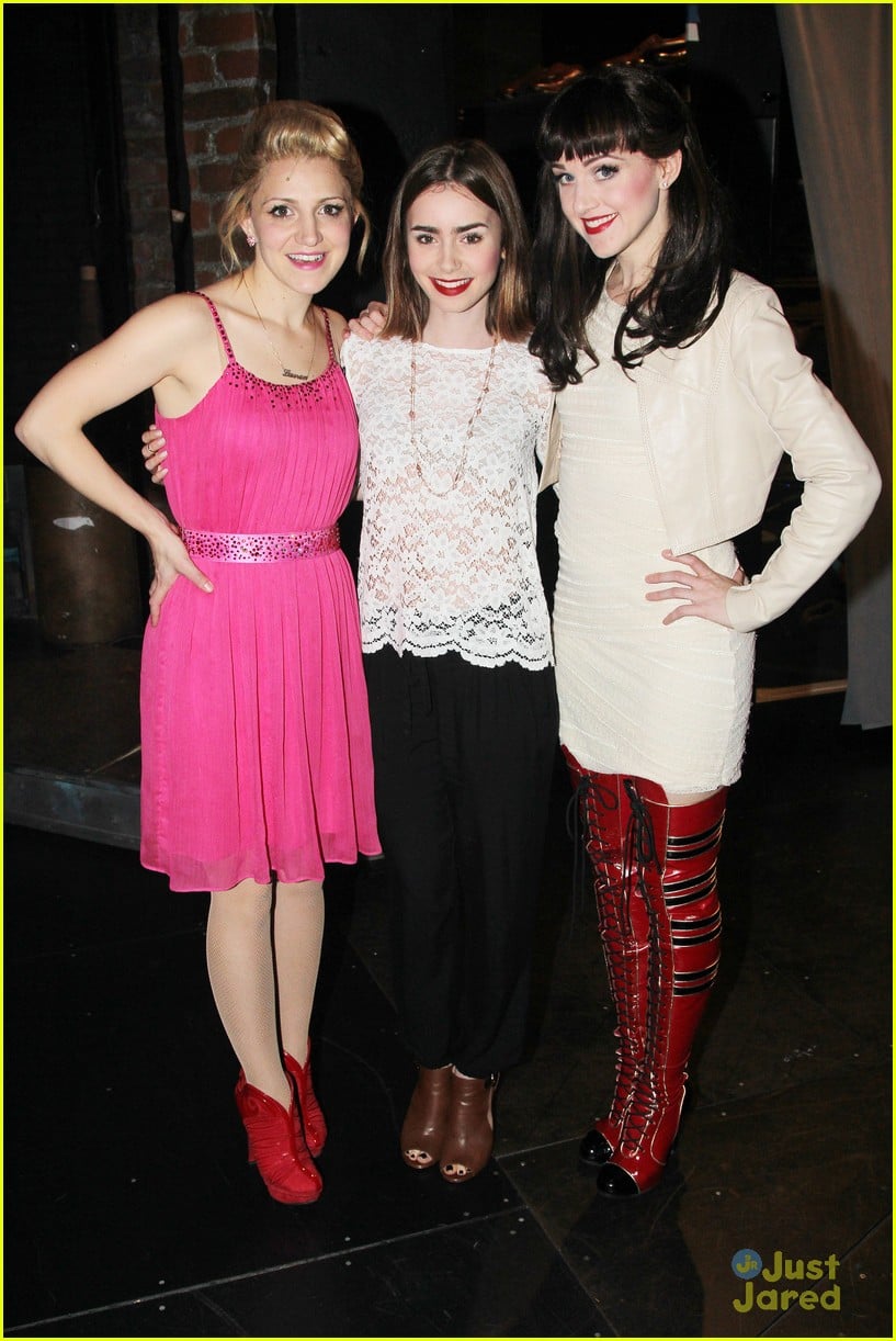 lily collins kinky boots nyc 04
