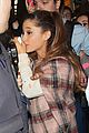 ariana grande amsterdam arrival with fans 04