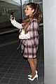 ariana grande amsterdam arrival with fans 11