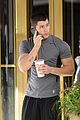 nick jonas shows off buff arms in nyc 01