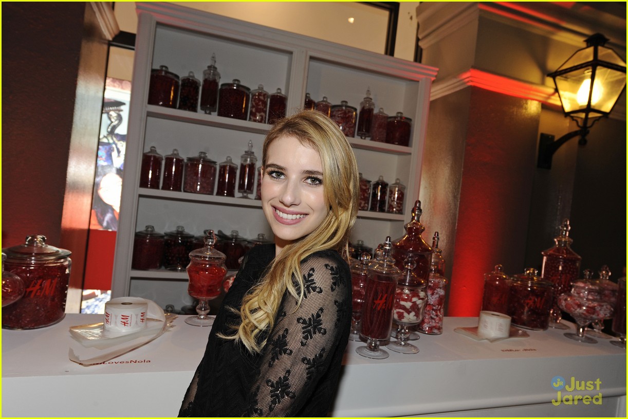 emma roberts hm new orleans store opening 03