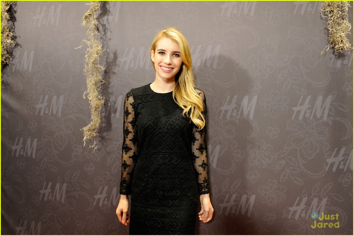 emma roberts hm new orleans store opening 07