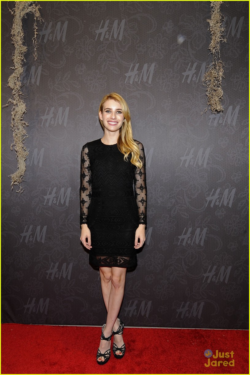 emma roberts hm new orleans store opening 10