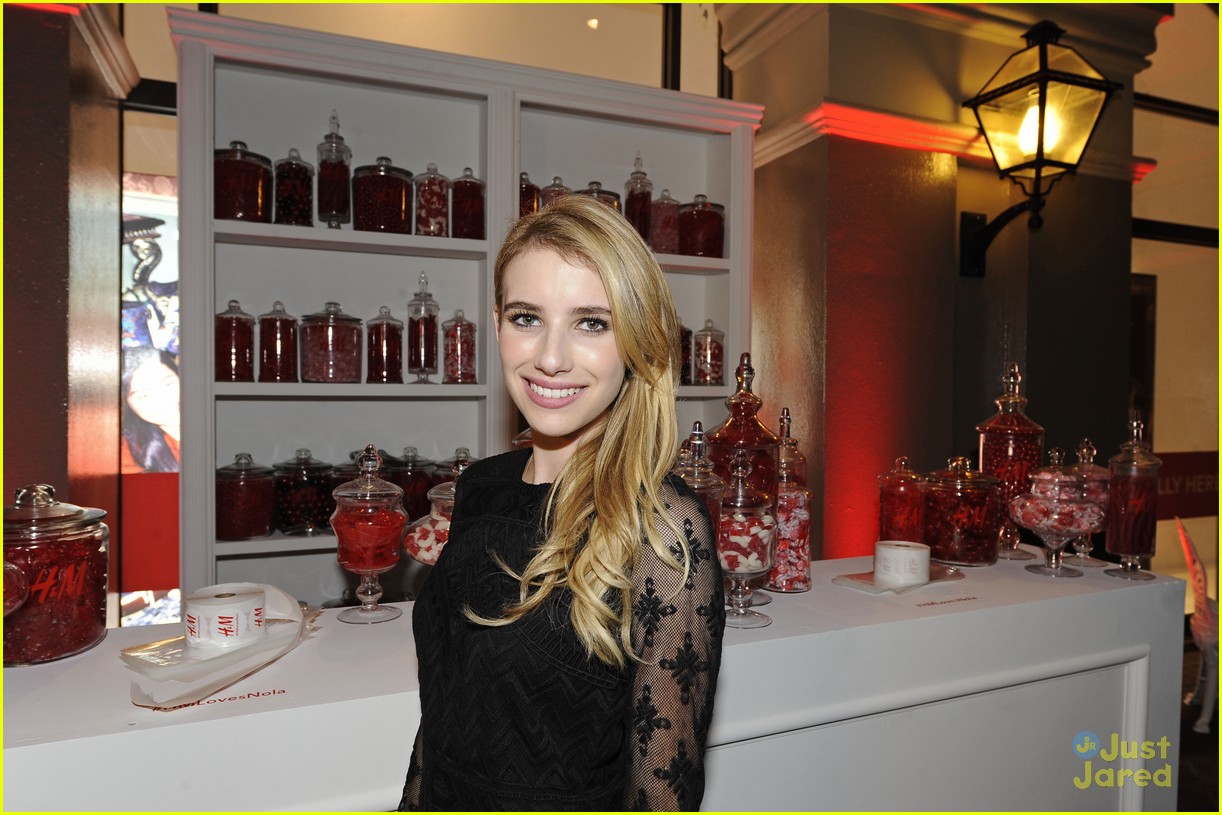 emma roberts hm new orleans store opening 13