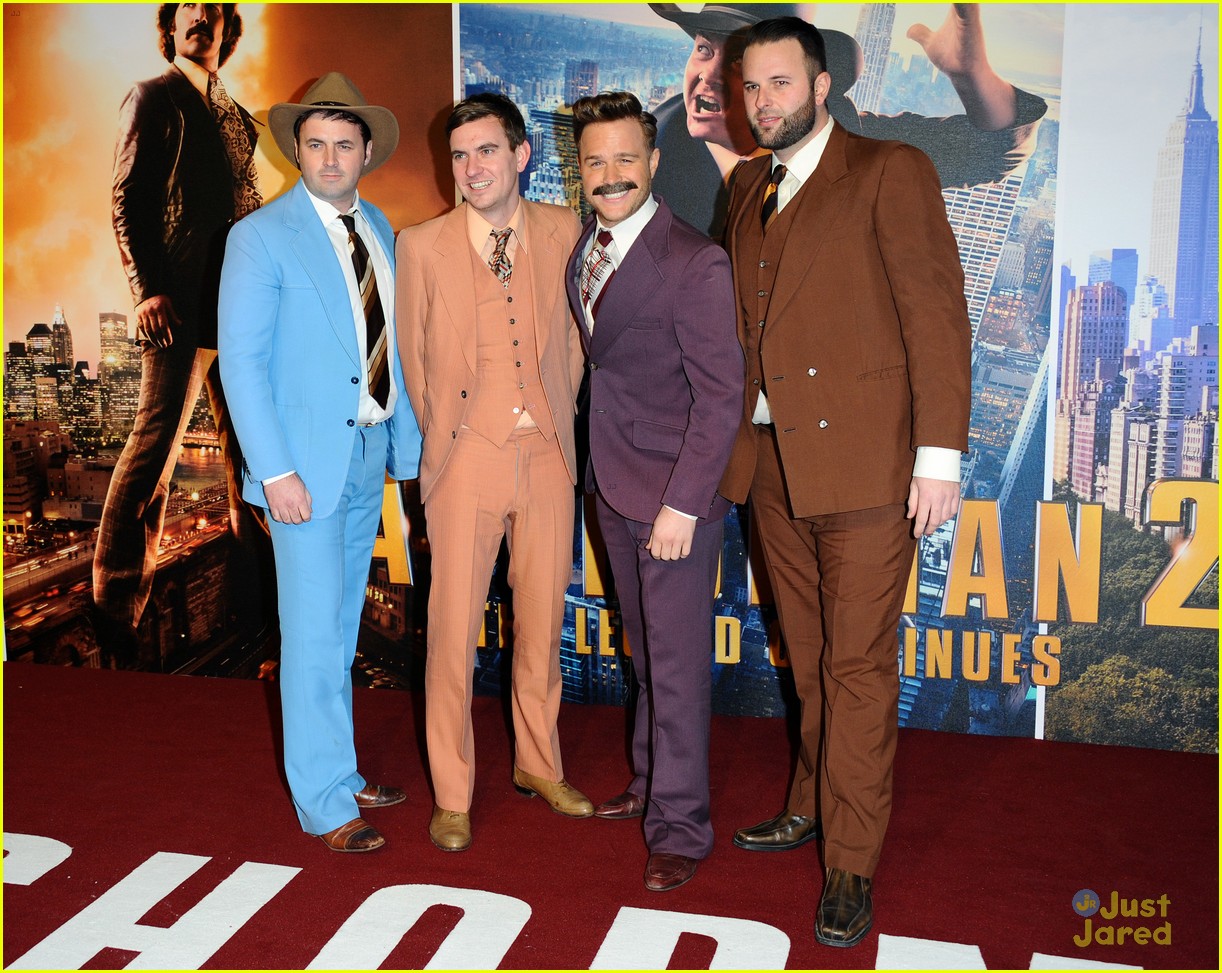 olly murs sports mustache at anchorman 2 premiere 05