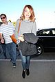 emma stone hits lax after golden globes 2014 01
