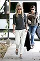 julianne hough red lips white pants weho shopping day 14
