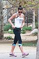 lea michele coldwater canyon hike before glee rehearsal 13