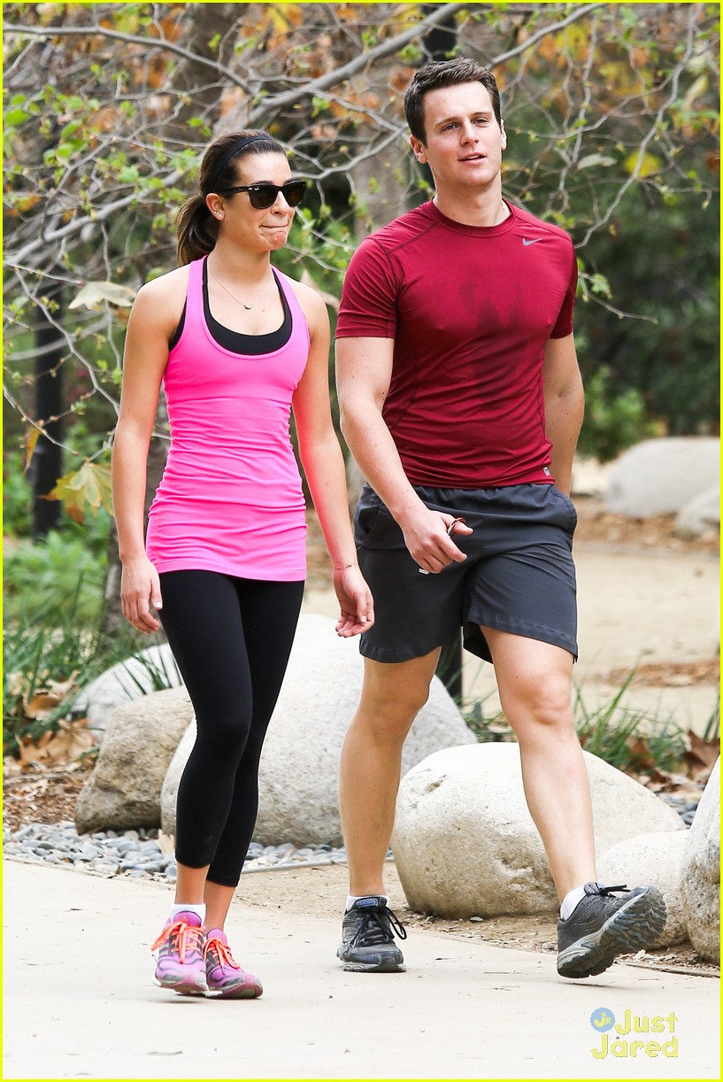 Lea Michele Stretches It Out Before Hike Photo 638385 Jonathan