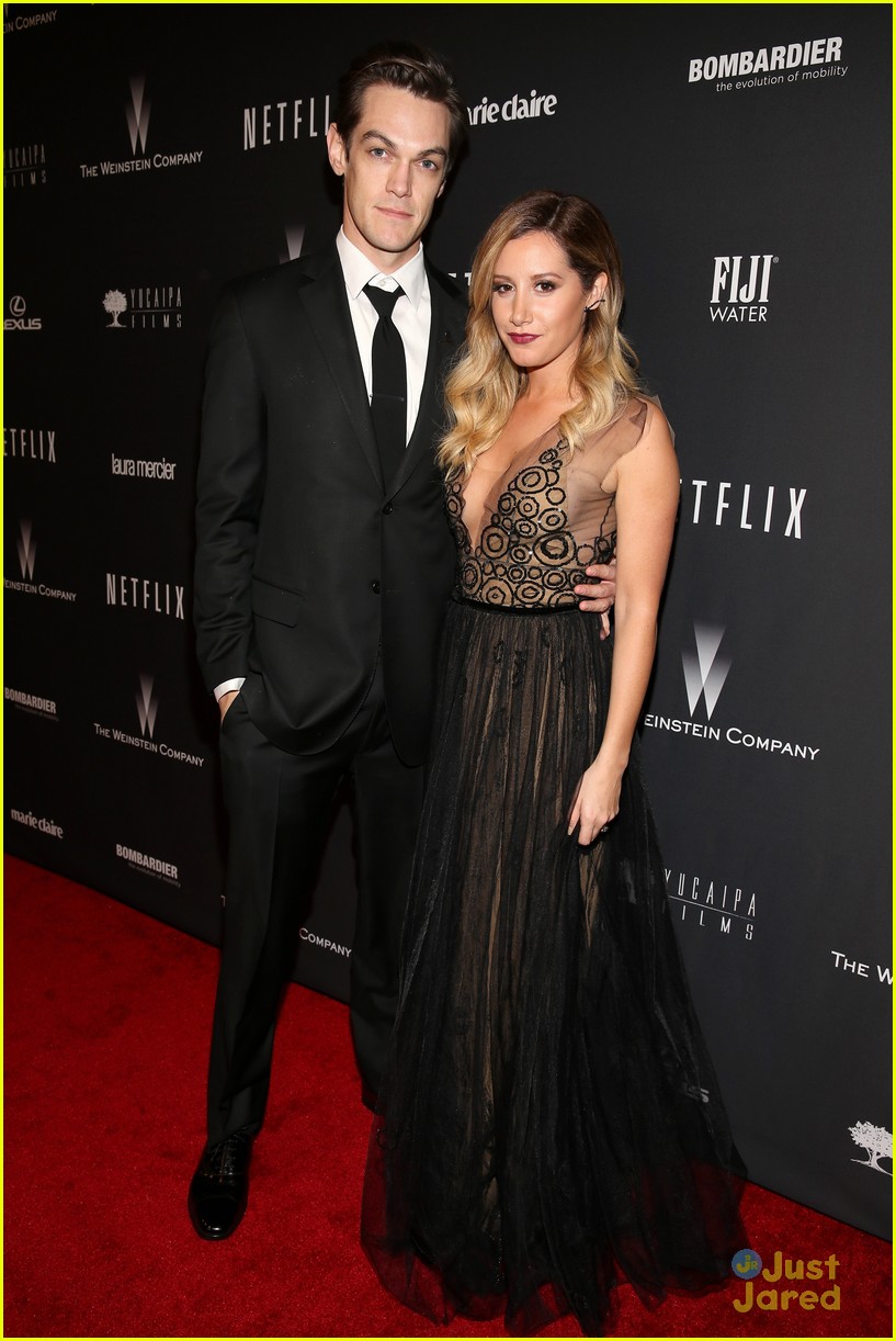 ashley tisdale christopher french golden globes after parties 01