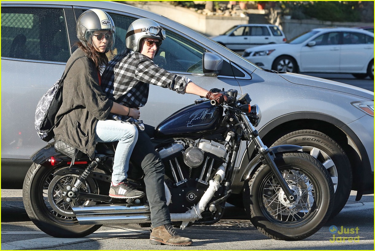 josh hutcherson motorcycle spin with mystery gal 05