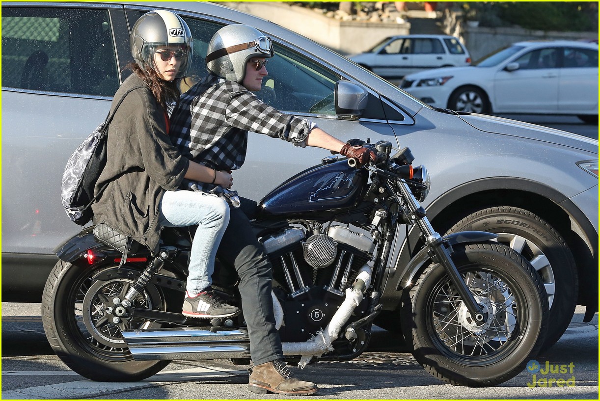 josh hutcherson motorcycle spin with mystery gal 06