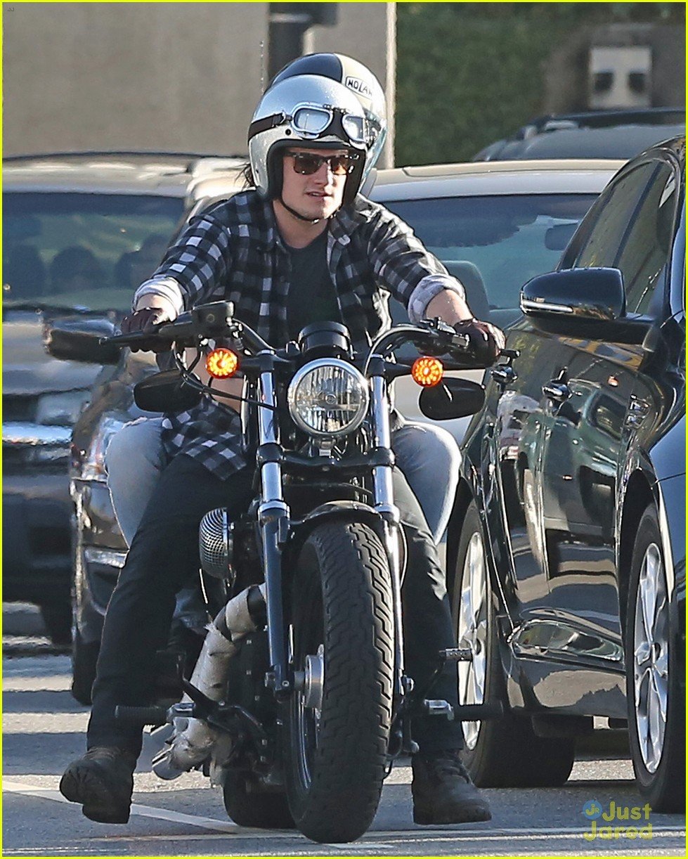 josh hutcherson motorcycle spin with mystery gal 08