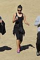lea michele runyon canyon hike with mom dad 01