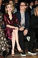 emma roberts and evan peters front row at lanvin 02