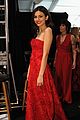 victoria justice red dress fashion show 2014 08