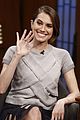 allison williams shows engagement rings late night seth meyers 02