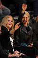 dianna agron courtside lakers glee 100th episode 13
