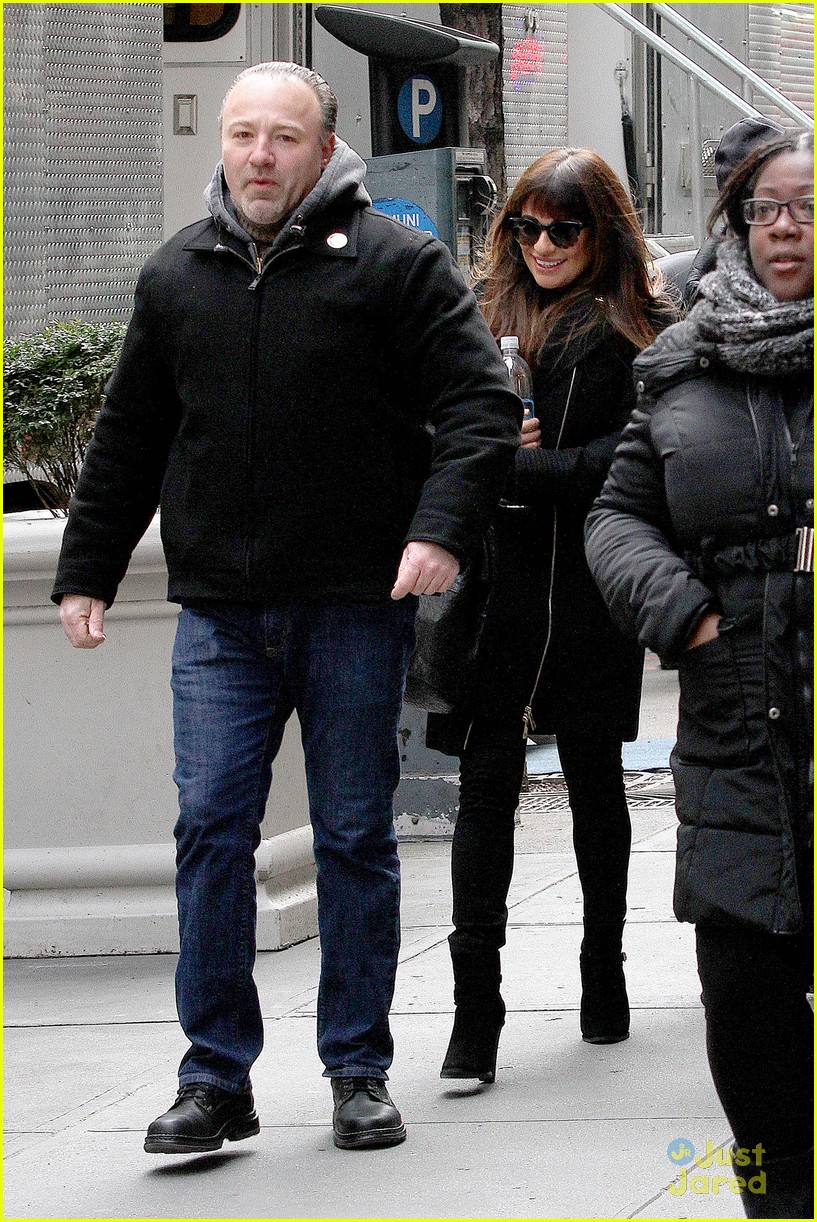 lea michele so excited to be back in nyc filming glee 10