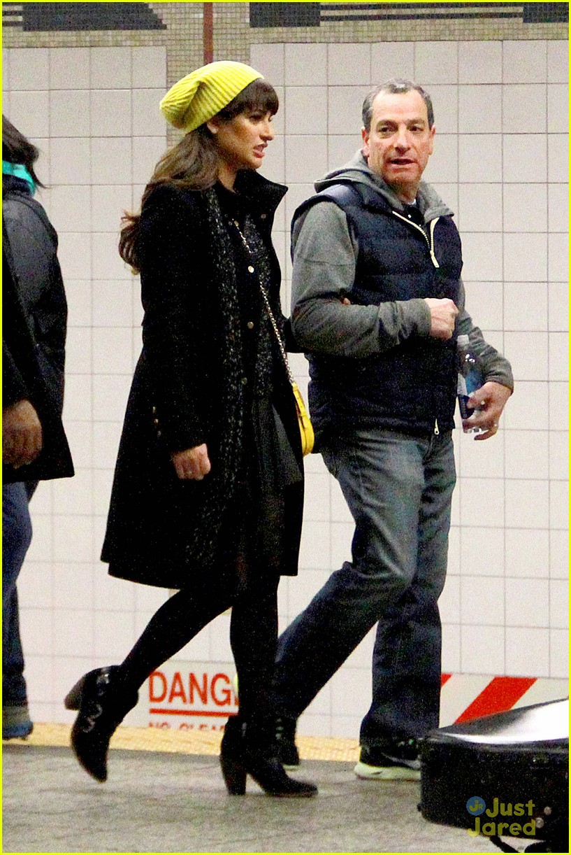 lea michele kevin mchale glee grand central 17