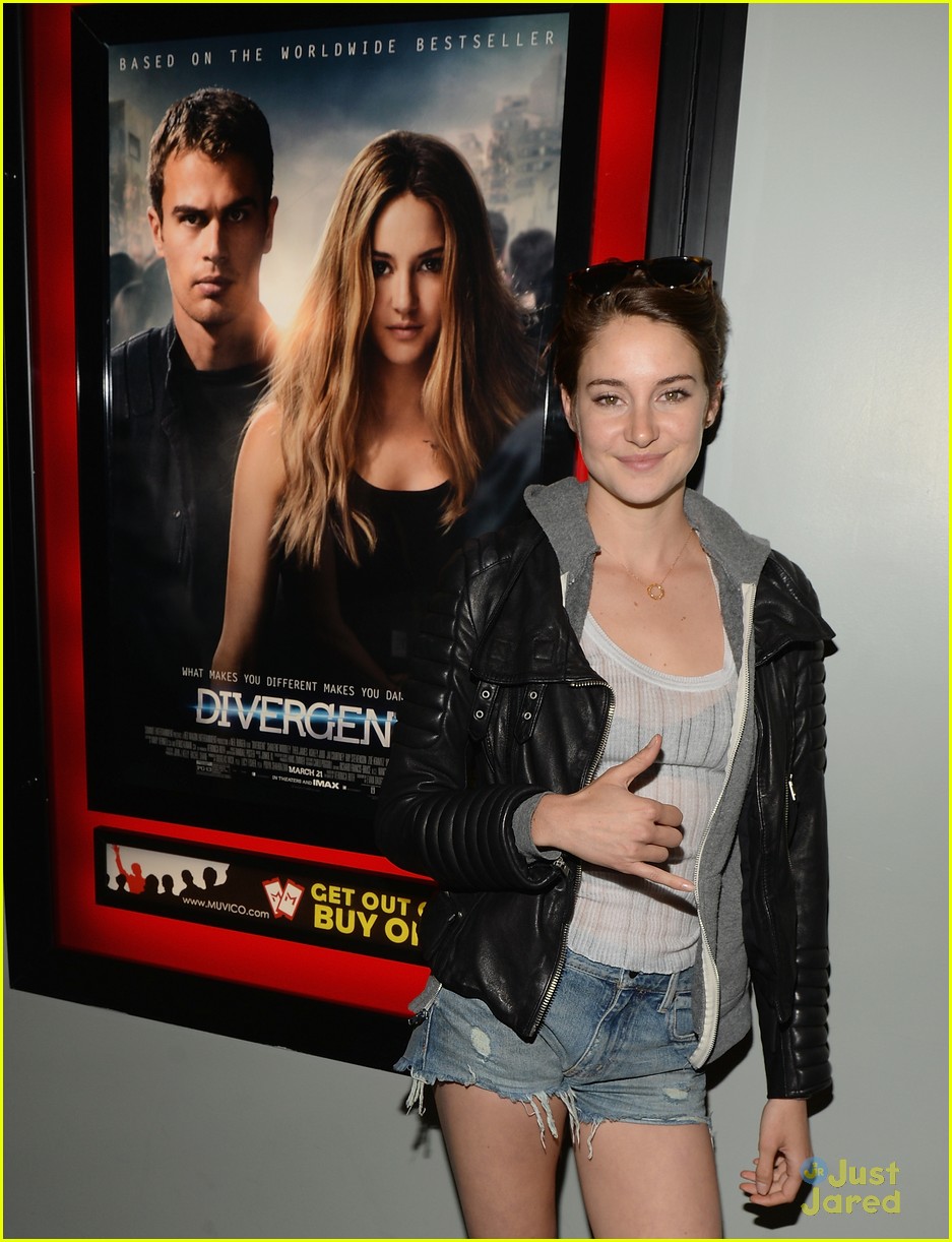 shailene woodley theo james divergent screening all takes 11