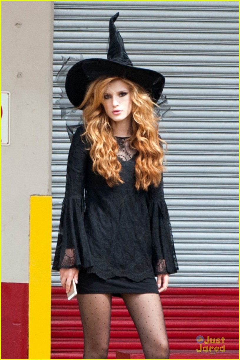bella thorne gets witchy on set01