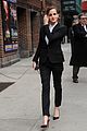 emma watson suit late show with david letterman 01