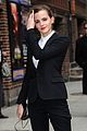 emma watson suit late show with david letterman 04
