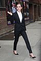 emma watson suit late show with david letterman 10