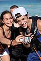 austin mahone shirtless beachside selfies with fans 22
