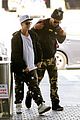 justin bieber chats up protester at lax airport 13