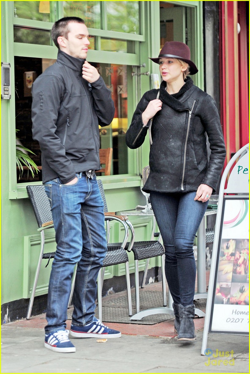 jennifer lawrence nicholas hoult hold hands look so in love in london 10