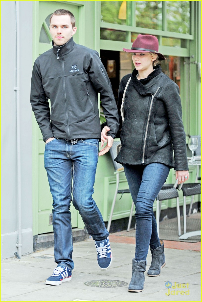 jennifer lawrence nicholas hoult hold hands look so in love in london 31