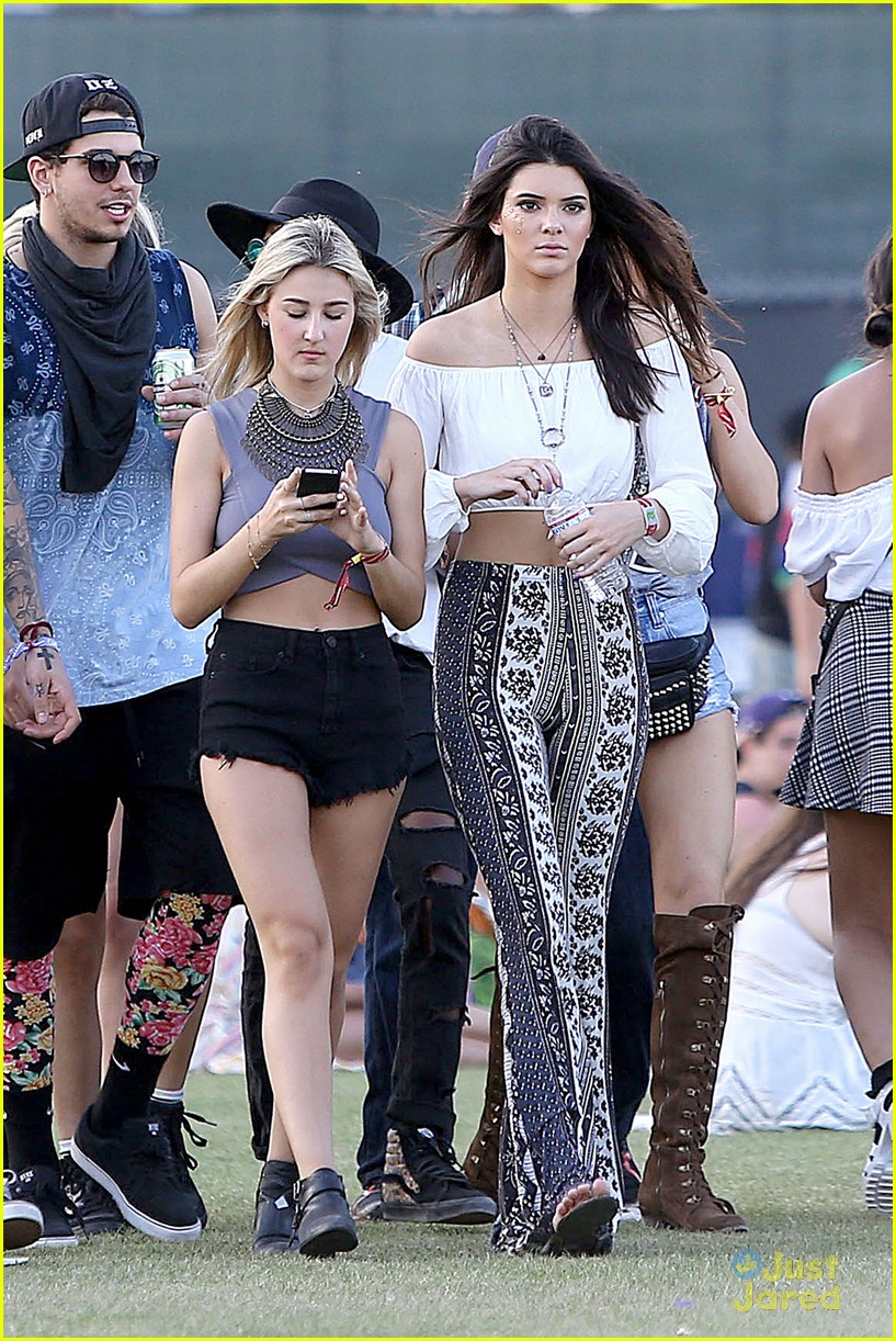 kendall and kylie jenner on an accesory hunt at coachella 201408