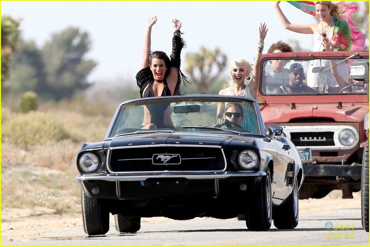 lea michele lets her hair down for on my way video07