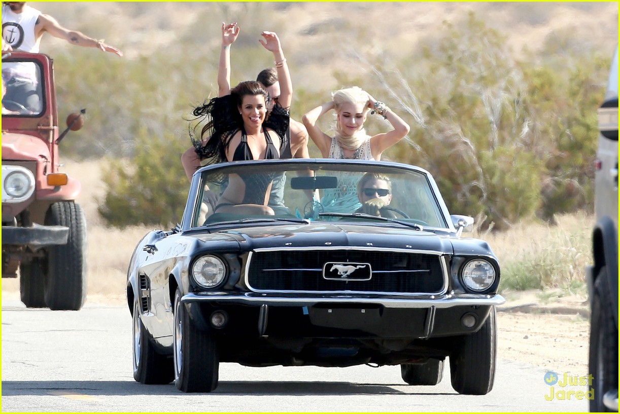 lea michele lets her hair down for on my way video09