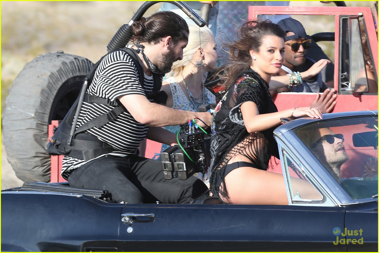 lea michele lets her hair down for on my way video26