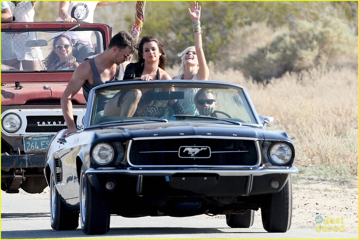 lea michele lets her hair down for on my way video31