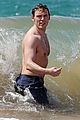 sam claflin shirtless at the beach 24