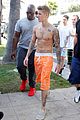 justin bieber continues going shirtless cannes 13