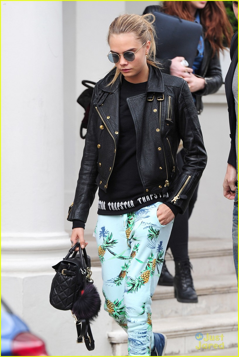 cara delevingne pineapple pants three outfits 21