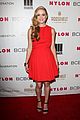 crystal reed greer grammer paint red nylon party 16