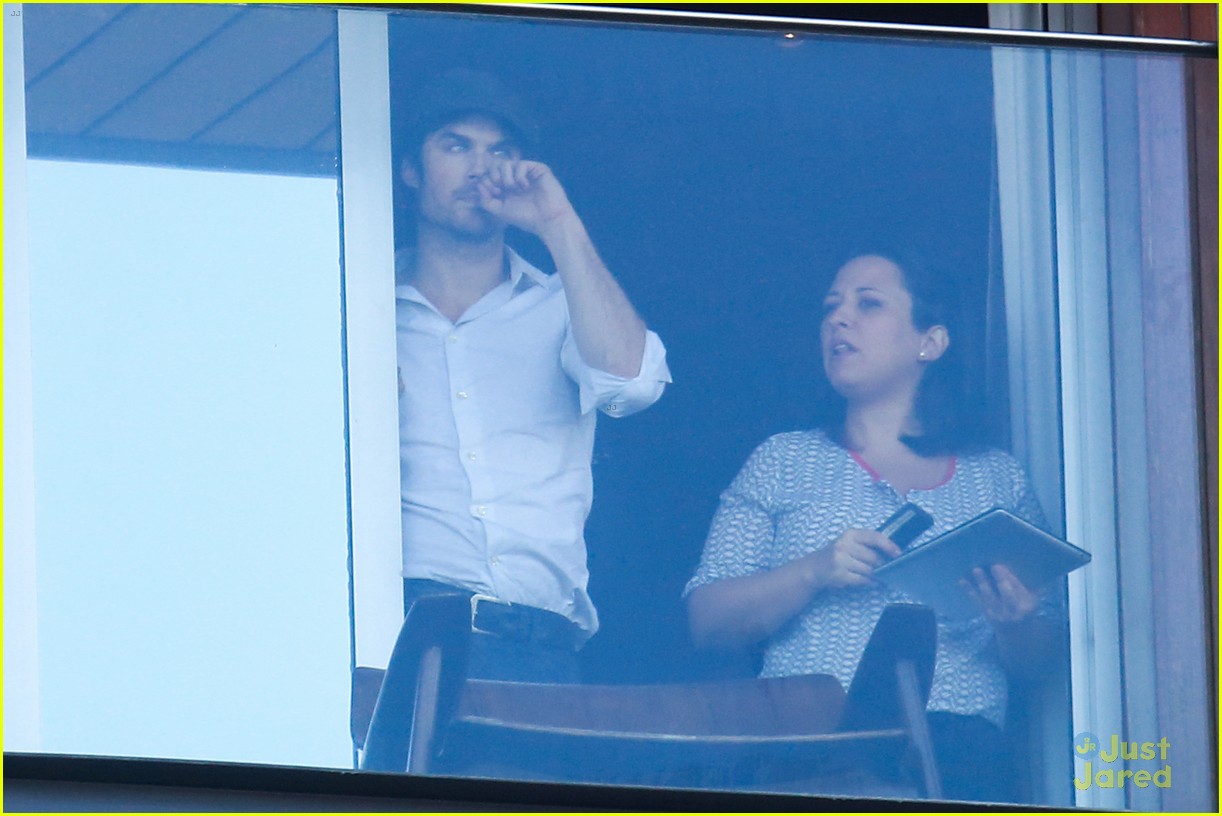 ian somerhalder blows kisses to fans from rio hotel balcony 16