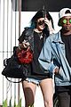 kendall jenner arrives cannes kylie touches up blue hair 03