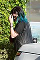 kendall jenner arrives cannes kylie touches up blue hair 18
