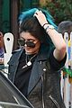 kendall jenner arrives cannes kylie touches up blue hair 39