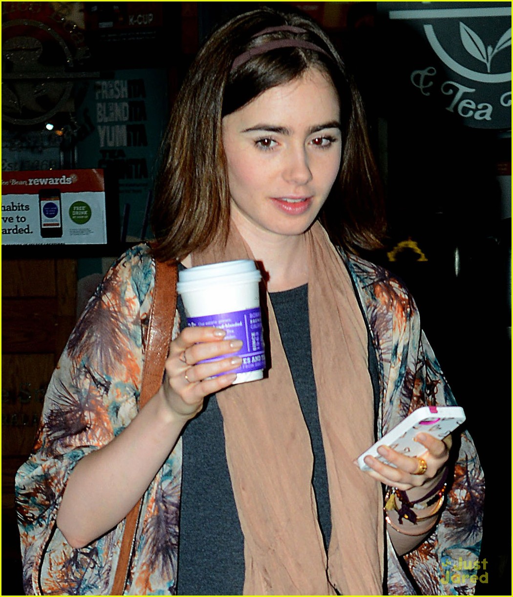 lily collins new fall face barrie knitwear 03
